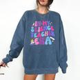 In My Science Teacher Era Teacher Comfort Colors Sweatshirt Denim