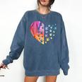 Sign Language Heart ASL For Deaf Teacher Comfort Colors Sweatshirt Denim Sign Language Heart ASL For Deaf Teacher Comfort Colors Sweatshirt Denim