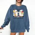 Silly Goose Spooky Teacher Halloween Cute Goosebumps Comfort Colors Sweatshirt Denim Silly Goose Spooky Teacher Halloween Cute Goosebumps Comfort Colors Sweatshirt Denim