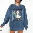 Silly Goose Teacher Club Silly Goose For Teacher Comfort Colors Sweatshirt Denim Silly Goose Teacher Club Silly Goose For Teacher Comfort Colors Sweatshirt Denim