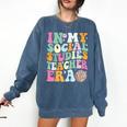 In My Social Studies Teacher Era Cute Social Studies Teacher Comfort Colors Sweatshirt Denim In My Social Studies Teacher Era Cute Social Studies Teacher Comfort Colors Sweatshirt Denim