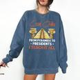 Social Studies Teacher World History Teacher Men Women Comfort Colors Sweatshirt Denim