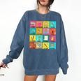 Spanish Teacher Back To School Maestra Dual Language Crew Comfort Colors Sweatshirt Denim Spanish Teacher Back To School Maestra Dual Language Crew Comfort Colors Sweatshirt Denim