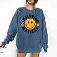 Special Education Teacher Autism Awareness Inclusion Matters Comfort Colors Sweatshirt Denim Special Education Teacher Autism Awareness Inclusion Matters Comfort Colors Sweatshirt Denim