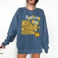 Spelling Bee Kind Positive Kindness Women Teacher Comfort Colors Sweatshirt Denim Spelling Bee Kind Positive Kindness Women Teacher Comfort Colors Sweatshirt Denim