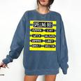 Spelling Bee Pun Halloween Costume For Teachers Comfort Colors Sweatshirt Denim