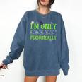 Only Spooky Periodically Halloween Chemistry Teacher Men Women Comfort Colors Sweatshirt Denim