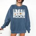 STEM Rocks Science Technology Engineering Math STEM Teacher Comfort Colors Sweatshirt Denim STEM Rocks Science Technology Engineering Math STEM Teacher Comfort Colors Sweatshirt Denim