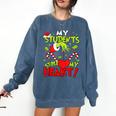 My Students Stole My Heart Teacher Holiday Merry Christmas Comfort Colors Sweatshirt Denim