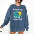 I Survived 67 Days Of School Teachers Students Meme Comfort Colors Sweatshirt Denim I Survived 67 Days Of School Teachers Students Meme Comfort Colors Sweatshirt Denim