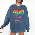 It Takes a Big Heart To Shape Little Minds Teacher Comfort Colors Sweatshirt Denim It Takes a Big Heart To Shape Little Minds Teacher Comfort Colors Sweatshirt Denim