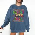I Teach The Cutest Owls Christmas Or Teachers Day Comfort Colors Sweatshirt Denim I Teach The Cutest Owls Christmas Or Teachers Day Comfort Colors Sweatshirt Denim