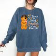 I Teach The Cutest Pumpkins Halloween Shirt For Teachers Comfort Colors Sweatshirt Denim I Teach The Cutest Pumpkins Halloween Shirt For Teachers Comfort Colors Sweatshirt Denim