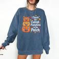i Teach The Cutest Pumpkins In The Patch Teacher Halloween Comfort Colors Sweatshirt Denim i Teach The Cutest Pumpkins In The Patch Teacher Halloween Comfort Colors Sweatshirt Denim