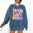 Teach Love Inspire Preppy Back To School Teacher Women Comfort Colors Sweatshirt Denim Teach Love Inspire Preppy Back To School Teacher Women Comfort Colors Sweatshirt Denim