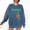 I Am A Teacher Alcoholic Cat Beer Feline Men Women Comfort Colors Sweatshirt Denim I Am A Teacher Alcoholic Cat Beer Feline Men Women Comfort Colors Sweatshirt Denim