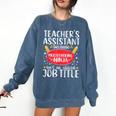 Teacher Assistant Teaching School Ninja Appreciation Comfort Colors Sweatshirt Denim Teacher Assistant Teaching School Ninja Appreciation Comfort Colors Sweatshirt Denim