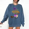This Is My Teacher Costume Halloween Family Matching Group Comfort Colors Sweatshirt Denim