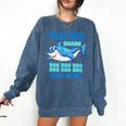 Teacher Shark Do Your Work Comfort Colors Sweatshirt Denim
