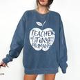 Teacher Of Tiny Humans Preschool Kindergarten Teacher Comfort Colors Sweatshirt Denim