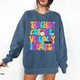 Teacher Of The Visually Impaired Blindness Awareness Comfort Colors Sweatshirt Denim