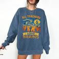 All Teachers Love Brains Shirt Teacher Halloween Tee Comfort Colors Sweatshirt Denim