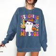 Teaching My Boos Ghost Teacher Cute Pencil Halloween Teacher Comfort Colors Sweatshirt Denim Teaching My Boos Ghost Teacher Cute Pencil Halloween Teacher Comfort Colors Sweatshirt Denim