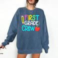 Team 1st Grade Crew Back To School 1st Grade Teacher Kids Comfort Colors Sweatshirt Denim Team 1st Grade Crew Back To School 1st Grade Teacher Kids Comfort Colors Sweatshirt Denim