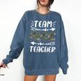 Team Music Teacher Camo Teacher Student Back To School Comfort Colors Sweatshirt Denim Team Music Teacher Camo Teacher Student Back To School Comfort Colors Sweatshirt Denim