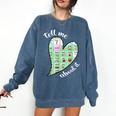 Tell Me About It Speech Pathology Aac Sped Teacher Comfort Colors Sweatshirt Denim Tell Me About It Speech Pathology Aac Sped Teacher Comfort Colors Sweatshirt Denim