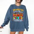 Thankful For My Little Turkeys Teacher Thanksgiving Teachers Comfort Colors Sweatshirt Denim Thankful For My Little Turkeys Teacher Thanksgiving Teachers Comfort Colors Sweatshirt Denim