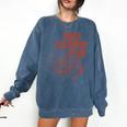 Tired Teachers Club Comfort Colors Sweatshirt Denim