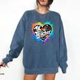 TK Teacher Transitional Kindergarten Heart Back To School Comfort Colors Sweatshirt Denim TK Teacher Transitional Kindergarten Heart Back To School Comfort Colors Sweatshirt Denim