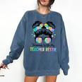 Twin Day Friends Teacher Twinning With My Bestie Comfort Colors Sweatshirt Denim Twin Day Friends Teacher Twinning With My Bestie Comfort Colors Sweatshirt Denim