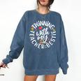 Twin Day For Spirit Week Teacher Bestie Matching Comfort Colors Sweatshirt Denim