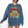 Twinning With My Bestie Teacher Boy Spirit Week Twin Day Comfort Colors Sweatshirt Denim Twinning With My Bestie Teacher Boy Spirit Week Twin Day Comfort Colors Sweatshirt Denim