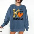 Unity Day K Is For Kindness Anti Bullying Orange Teacher Men Women Kids Comfort Colors Sweatshirt Denim Unity Day K Is For Kindness Anti Bullying Orange Teacher Men Women Kids Comfort Colors Sweatshirt Denim
