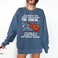 Violin Player Costume For Men Women Violin Teacher Violinist Comfort Colors Sweatshirt Denim Violin Player Costume For Men Women Violin Teacher Violinist Comfort Colors Sweatshirt Denim
