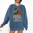 Weird Teachers Build Character Van Bigfoot Art Comfort Colors Sweatshirt Denim Weird Teachers Build Character Van Bigfoot Art Comfort Colors Sweatshirt Denim