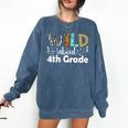 Wild About 4th Grade First Day Of School Teacher Student Comfort Colors Sweatshirt Denim Wild About 4th Grade First Day Of School Teacher Student Comfort Colors Sweatshirt Denim
