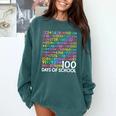 100th Day Of School Teacher Kids 100 Days Math Numbers Comfort Colors Sweatshirt Blue Spruce 100th Day Of School Teacher Kids 100 Days Math Numbers Comfort Colors Sweatshirt Blue Spruce