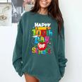 100th Day Of School Teachers Kids Child Happy 100 Days Comfort Colors Sweatshirt Blue Spruce 100th Day Of School Teachers Kids Child Happy 100 Days Comfort Colors Sweatshirt Blue Spruce