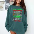 12 Days Of Teaching Special Education IEPS SPED Teacher Xmas Comfort Colors Sweatshirt Blue Spruce