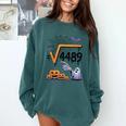 4489 Square Root 67 Math Teacher Halloween Costume Professor Comfort Colors Sweatshirt Blue Spruce 4489 Square Root 67 Math Teacher Halloween Costume Professor Comfort Colors Sweatshirt Blue Spruce