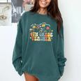 4th Fourth Grade Teacher Appreciation Teaching Wildflowers Comfort Colors Sweatshirt Blue Spruce 4th Fourth Grade Teacher Appreciation Teaching Wildflowers Comfort Colors Sweatshirt Blue Spruce