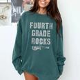 4th GRADE Rocks Teacher Rockstars I Teach Ready To Rock Comfort Colors Sweatshirt Blue Spruce 4th GRADE Rocks Teacher Rockstars I Teach Ready To Rock Comfort Colors Sweatshirt Blue Spruce
