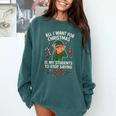 6-7 Students Saying 67 Xmas Six Seven Teacher Christmas Comfort Colors Sweatshirt Blue Spruce
