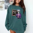 67 Math Teacher Meme Brainrot Six Seven Halloween Equation Comfort Colors Sweatshirt Blue Spruce