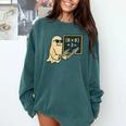 67 Teacher Halloween Skeleton Ghost Six Seven Meme Math Comfort Colors Sweatshirt Blue Spruce