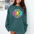 ABCD Kindergarten Rocks Back To School Teachers Students Comfort Colors Sweatshirt Blue Spruce